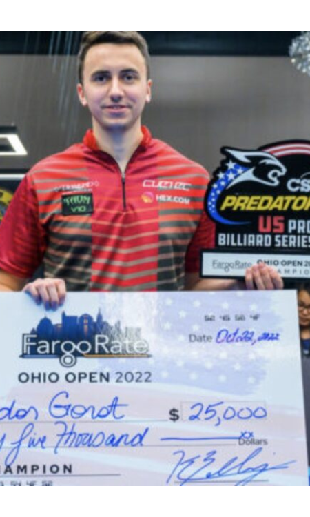 Gorst Wins Fargorate Ohio Open for Third Predator Pro Billiard Series Title