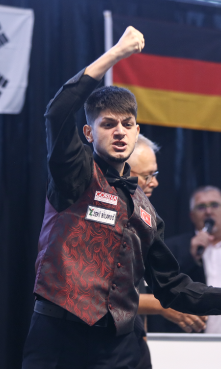 Seymen Ozbas Carries the Turkish Flag