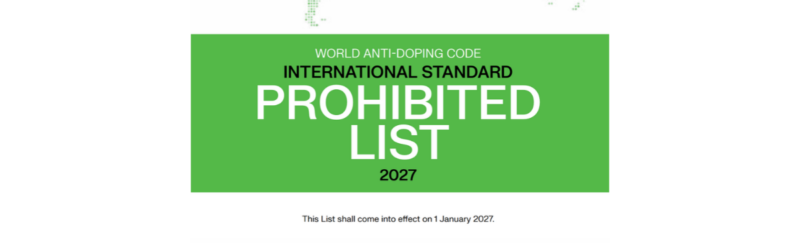 WADA Publishes 2027 Prohibited List
